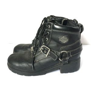 Harley Davidson Leather Boots Black